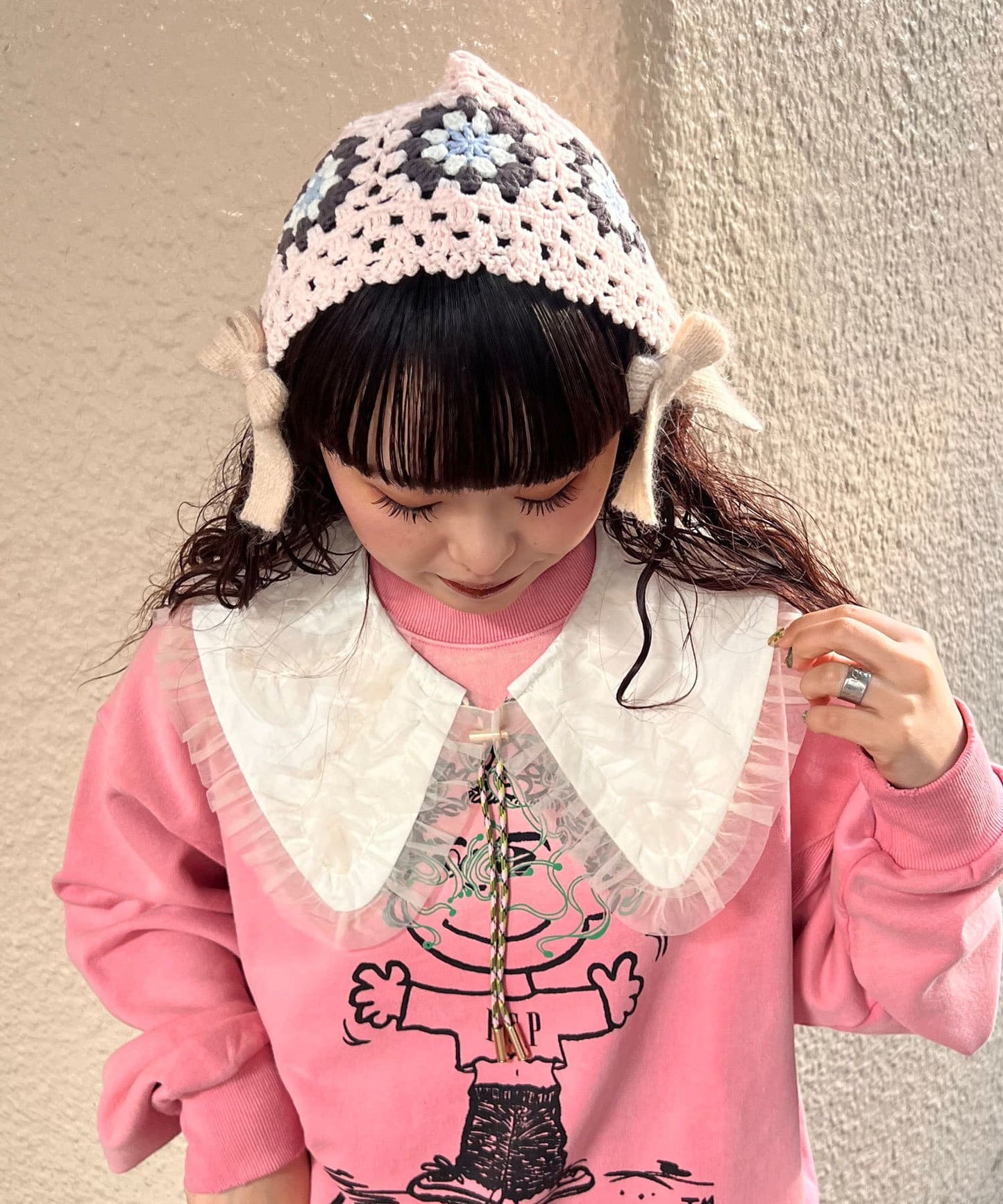 Me + Me 薄紗荷葉邊假領