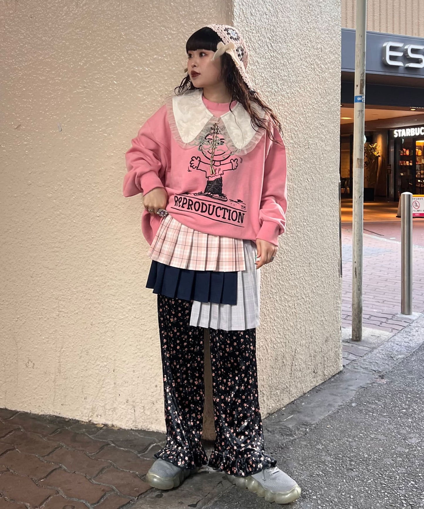 Me + Me 薄紗荷葉邊假領