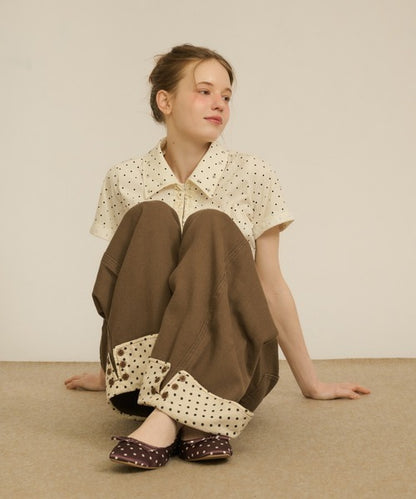 hazyl rollup wide pants
