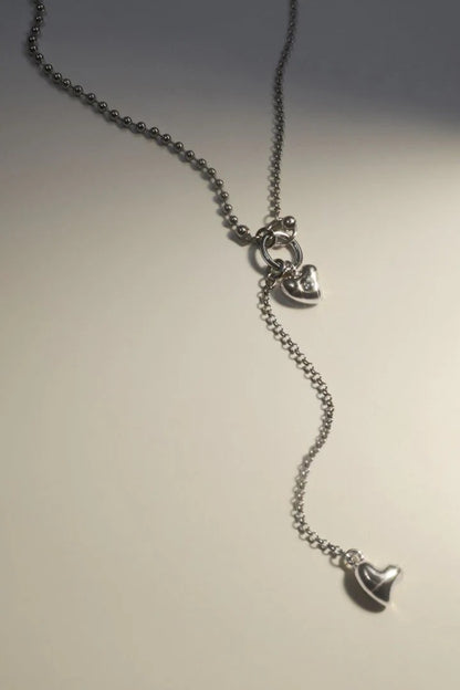 GOLDY Heart "Y" Shape Necklace