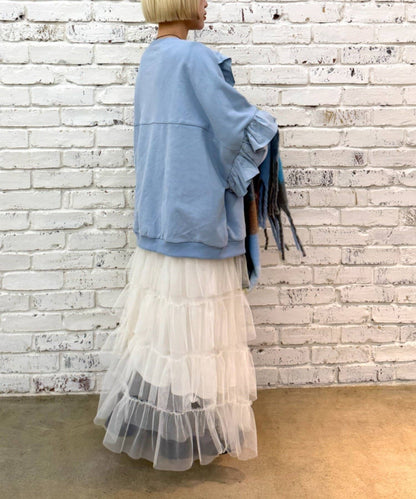 w closet Frill BIG sweatshirt