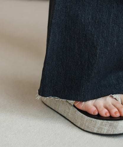 Hinari 高腰半喇叭褲