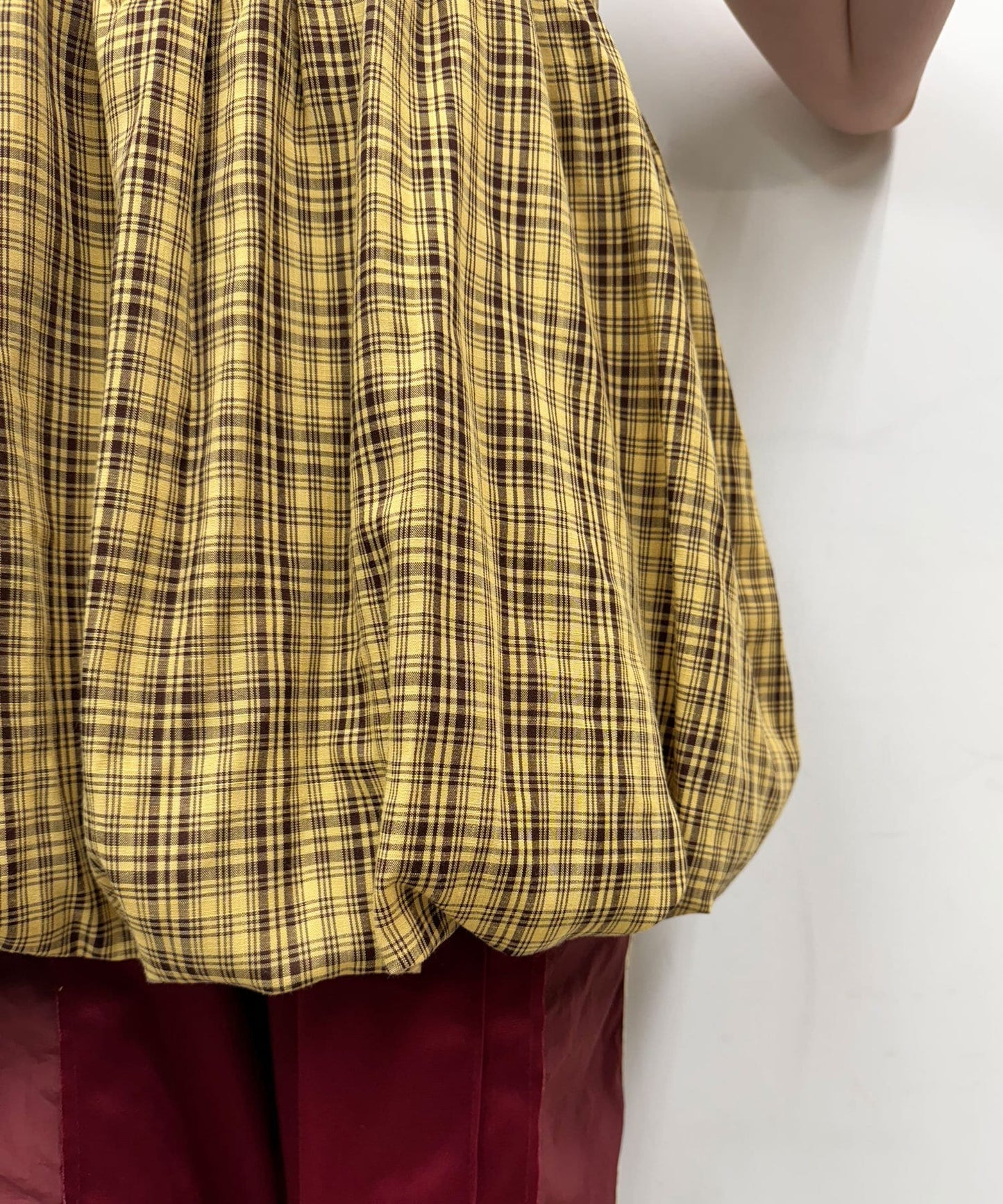 CIAOPANIC 荷葉邊格紋氣球ops