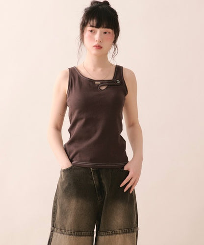 loin nuit stitch design tank top