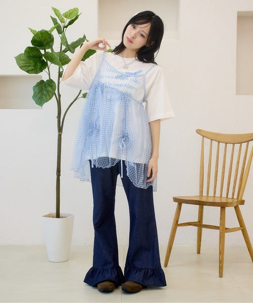 Kutir 荷葉邊喇叭褲