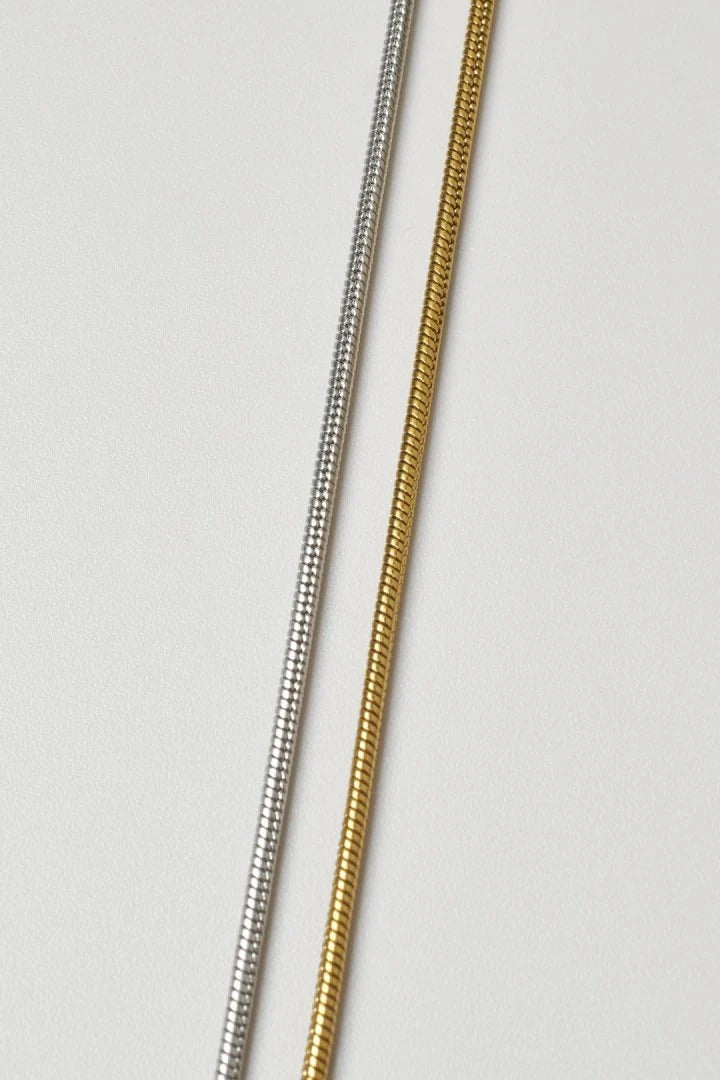 GOLDY Loop Tying Stainless Steel Necklace