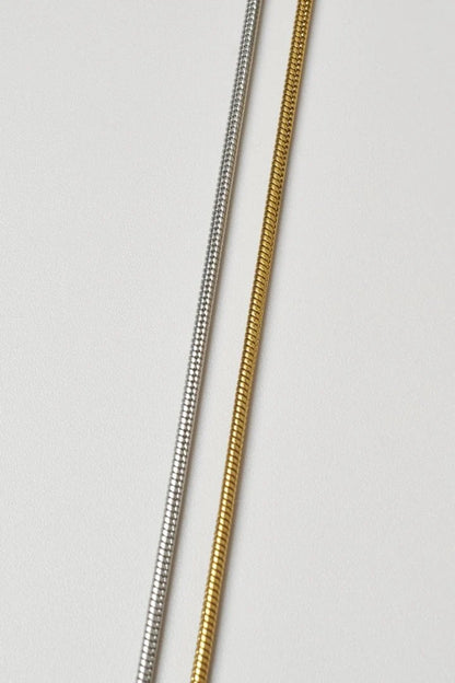 GOLDY Loop Tying Stainless Steel Necklace