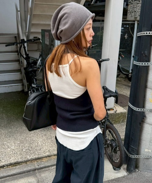 HANNE Halter neck knit vest