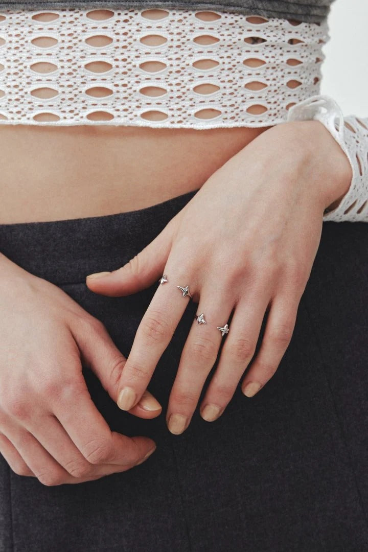 GOLDY Twinkle Motif Set Rings