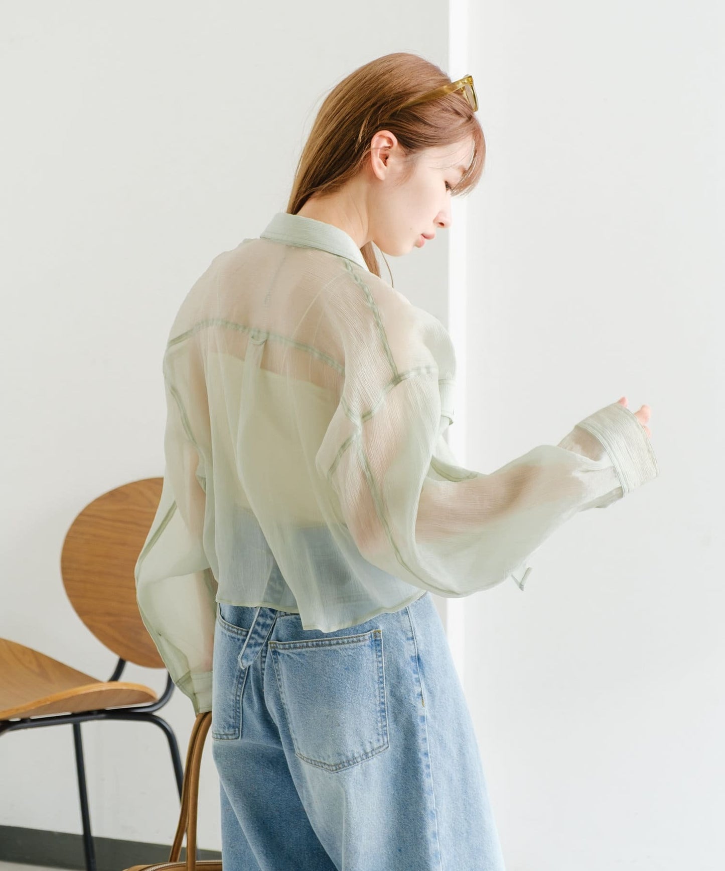 Kastane 靚料 Sheer Shirt [短/長version]