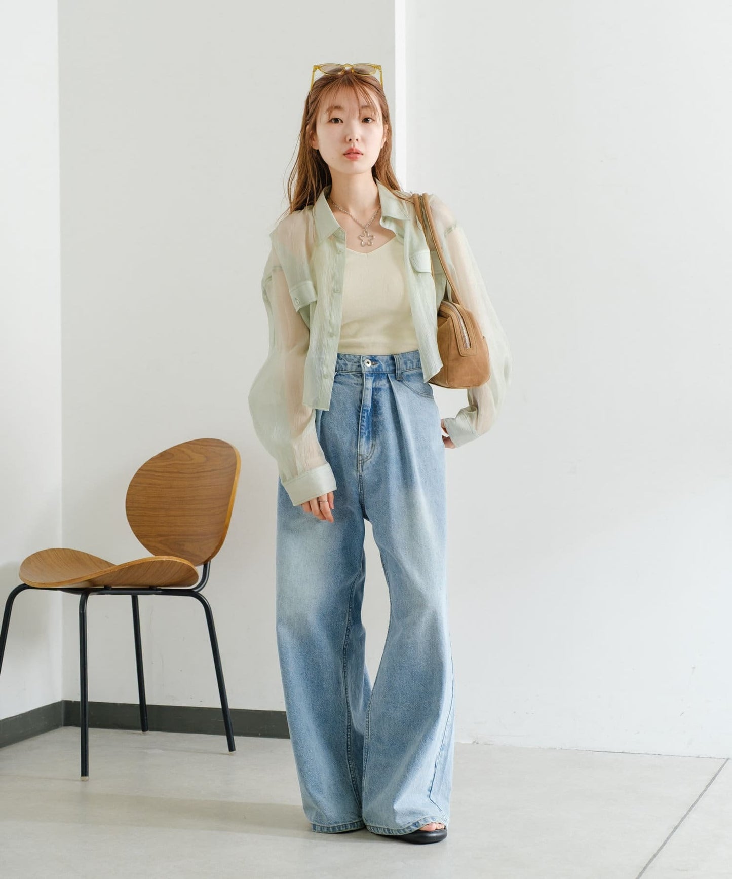 Kastane 靚料 Sheer Shirt [短/長version]