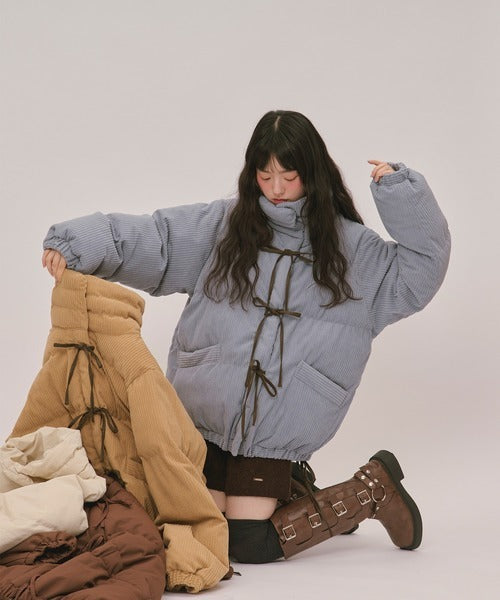 loin nuit ribbon padding blouson