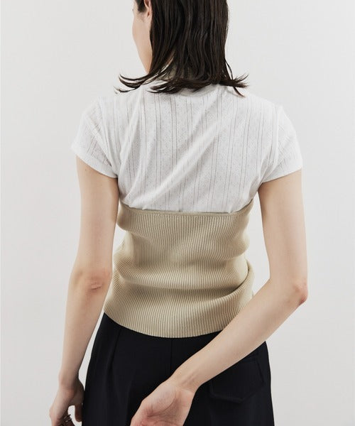 HANNE Halter neck knit vest