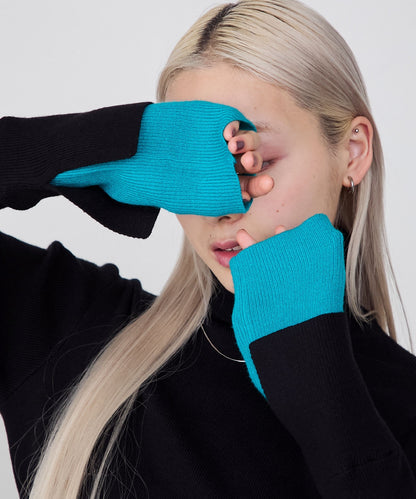 forksy. 假2件針織高領Top [吸濕發熱]