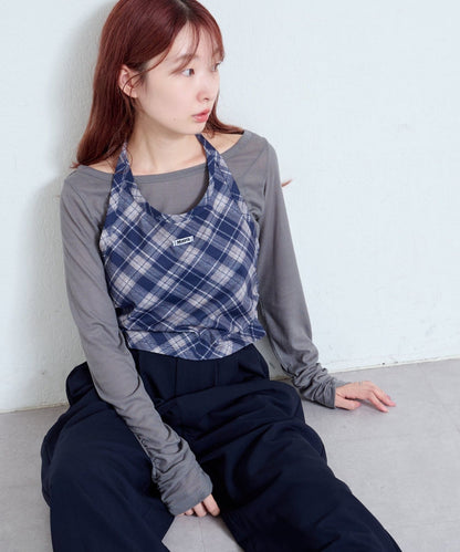 [1SET2件] Kastane 2WAY 綁帶吊帶背心set