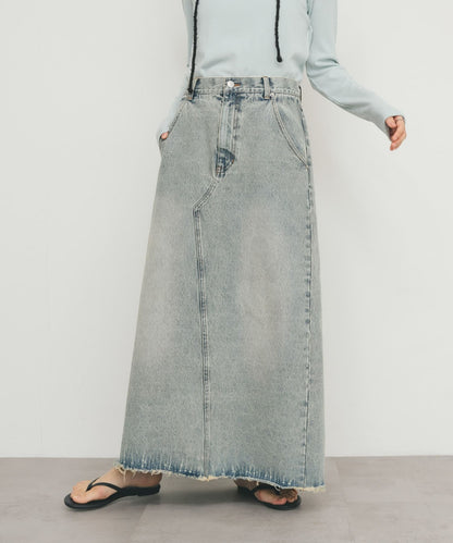 [現貨] KBF 後開衩牛仔裙