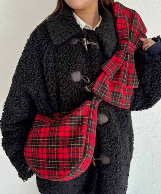 Kutir 大蝴蝶結格仔斜咩袋