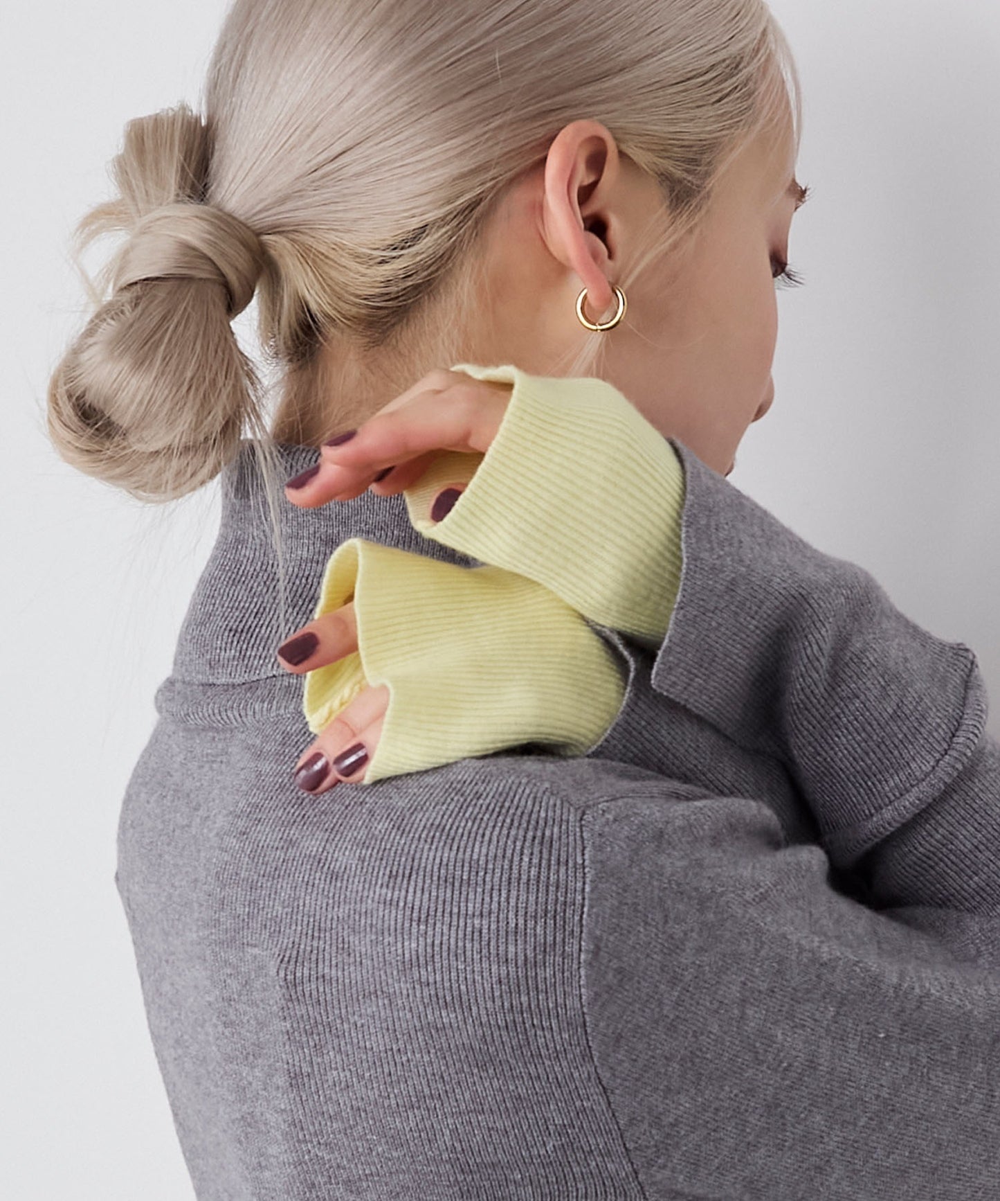 forksy. 假2件針織高領Top [吸濕發熱]