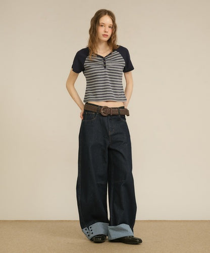hazyl rollup wide pants