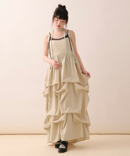 loin nuit tuck volume cami onepiece