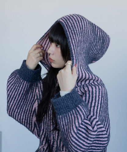 Vacancy 雙面可穿羅紋拉鍊連帽衫