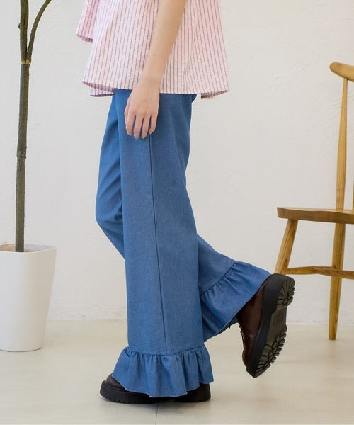 Kutir 荷葉邊喇叭褲