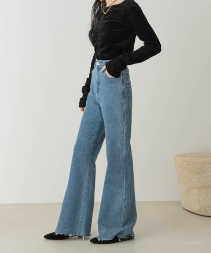 Hinari 高腰半喇叭褲