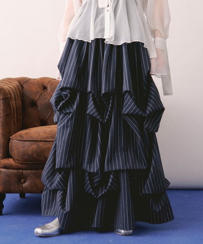 loin nuit tuck design volume skirt