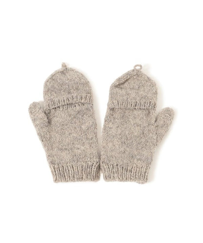 BEAMS BOY 100%羊毛花花刺繡手套