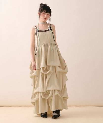loin nuit tuck volume cami onepiece