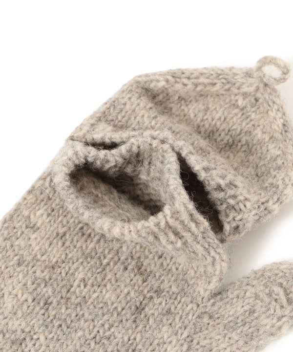 BEAMS BOY 100%羊毛花花刺繡手套