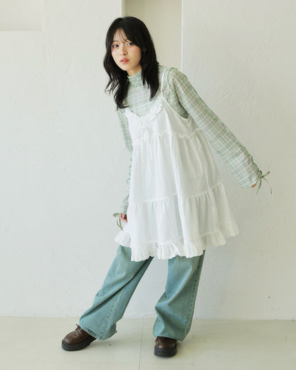 Kutir Ribbon高領sheer top