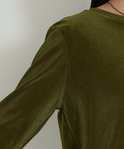 forksy. 天鵝絨透手袖Top