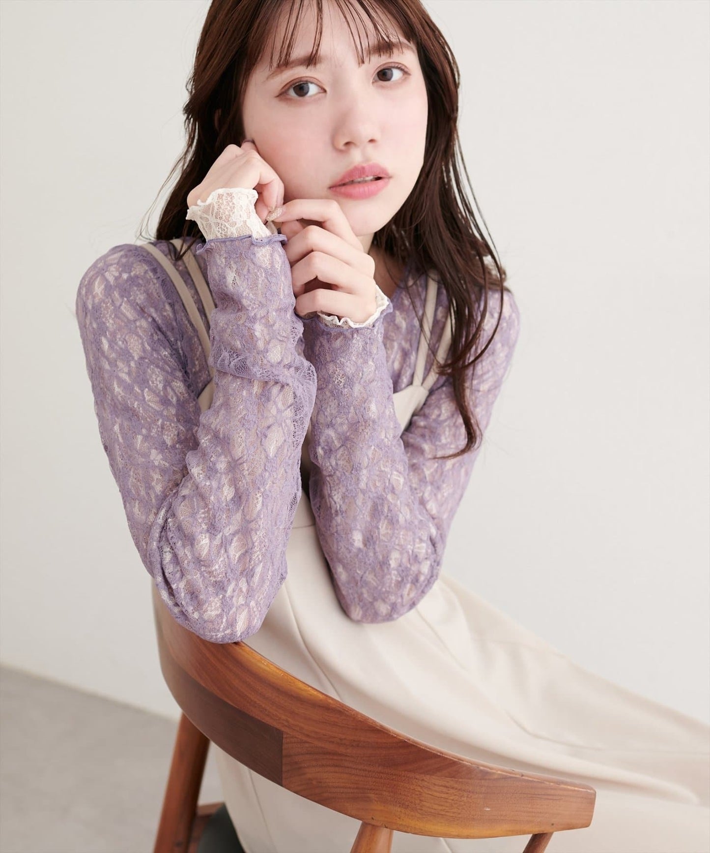 natural couture 雙面兩色Lace Top