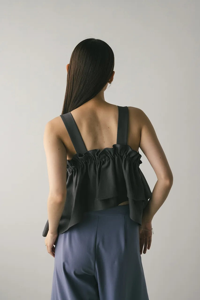 STYLEMIXER asymmetry frill bustier