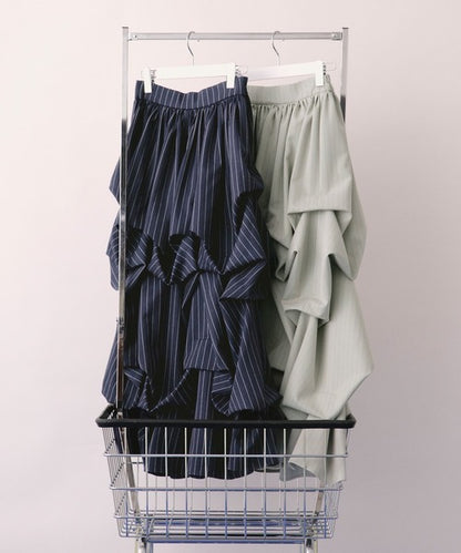 loin nuit tuck design volume skirt