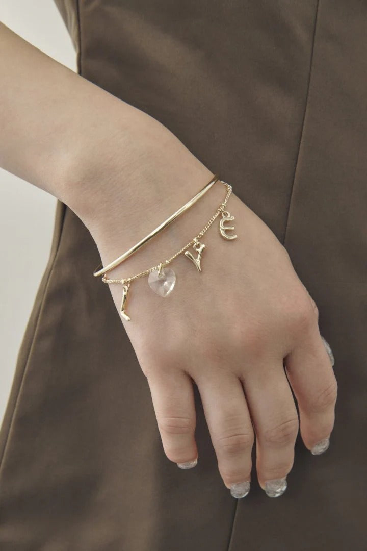 GOLDY Love Charm Bangles & Bracelets