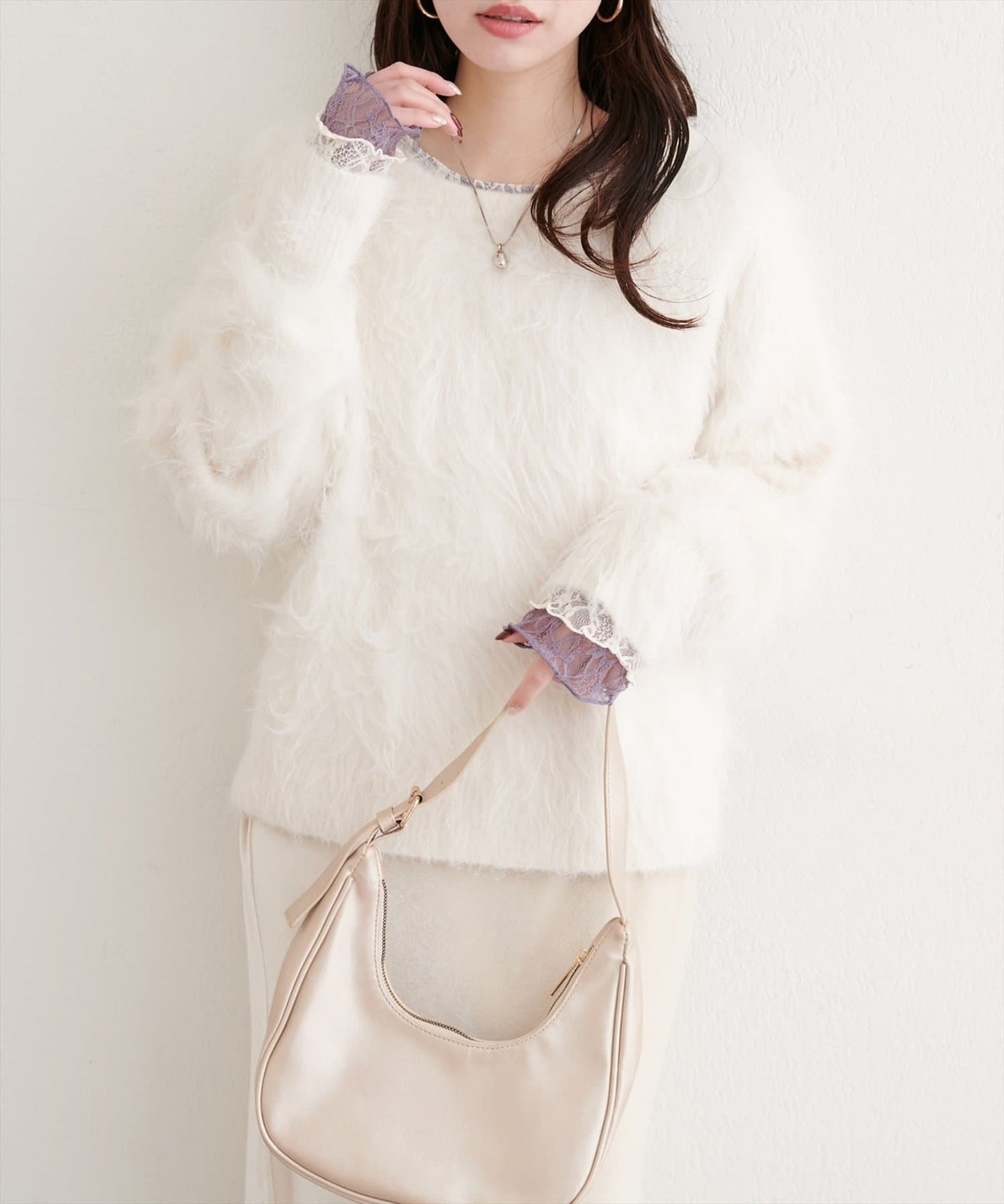 natural couture 雙面兩色Lace Top