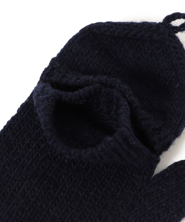 BEAMS BOY 100%羊毛花花刺繡手套