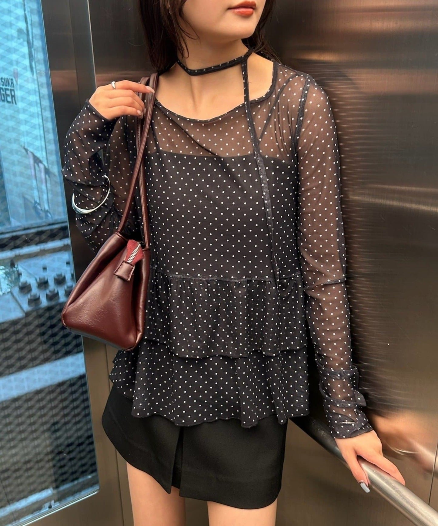 mystic Dot tiered pullover