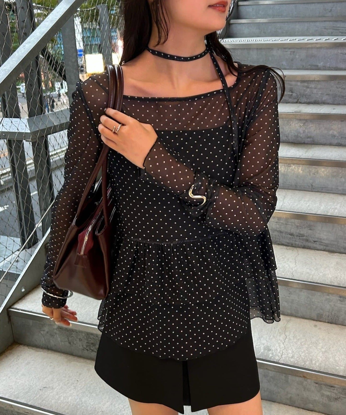 mystic Dot tiered pullover