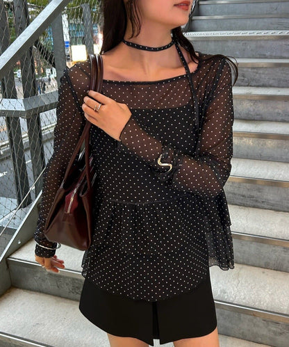 mystic Dot tiered pullover