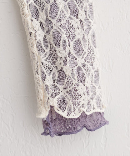 natural couture 雙面兩色Lace Top