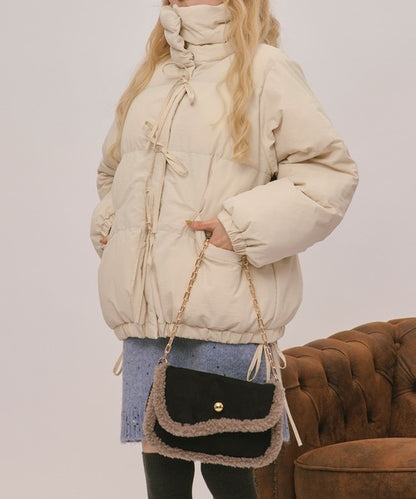 loin nuit ribbon padding blouson