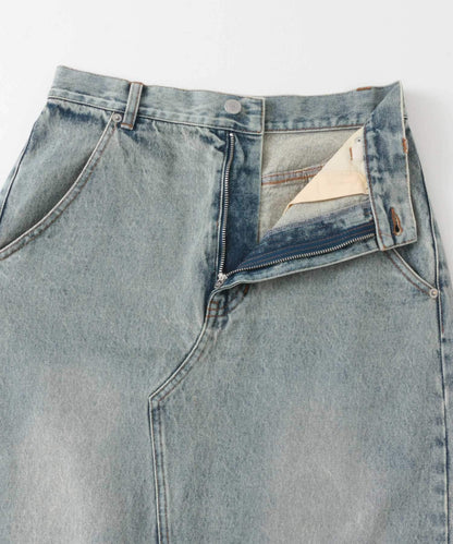 [現貨] KBF 後開衩牛仔裙