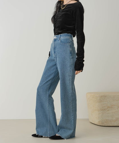 Hinari 高腰半喇叭褲