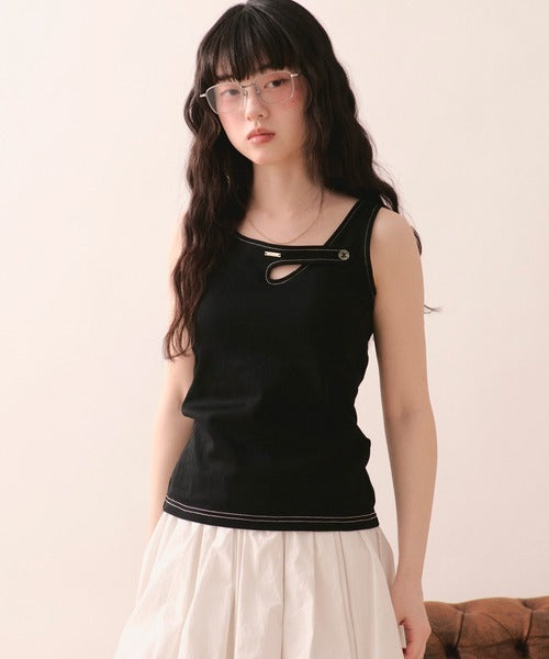 loin nuit stitch design tank top