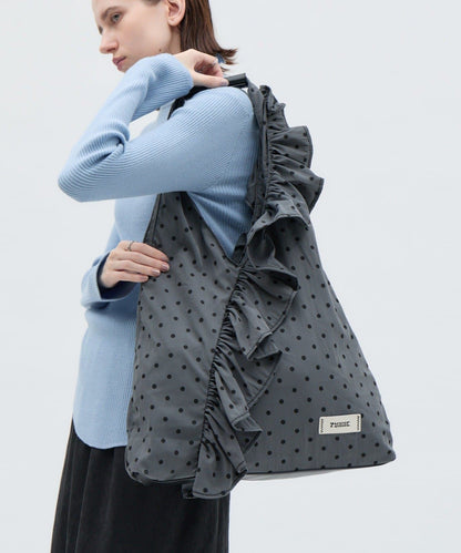 新色登場! TYNNE. 撞色荷葉邊Triangle Bag