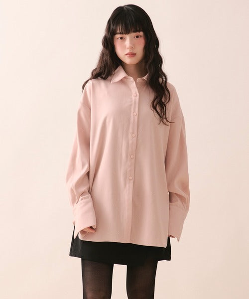 loin nuit Rhinestone ribbon shirt