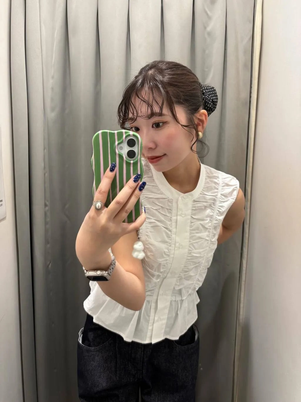 [現貨] KBF 無袖褶皺Shirt